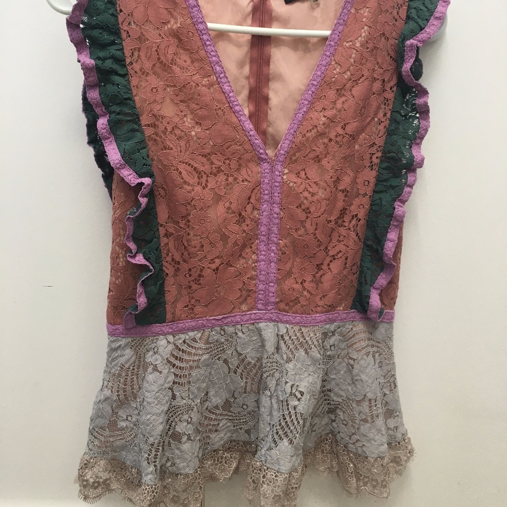 Vintage look lace top